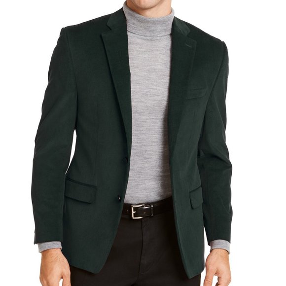 Lauren Ralph Lauren Corduroy Green Sport Coat 40L